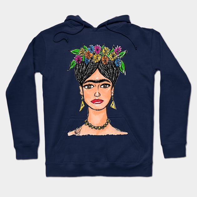 Tribute to Frida Hoodie by halideO